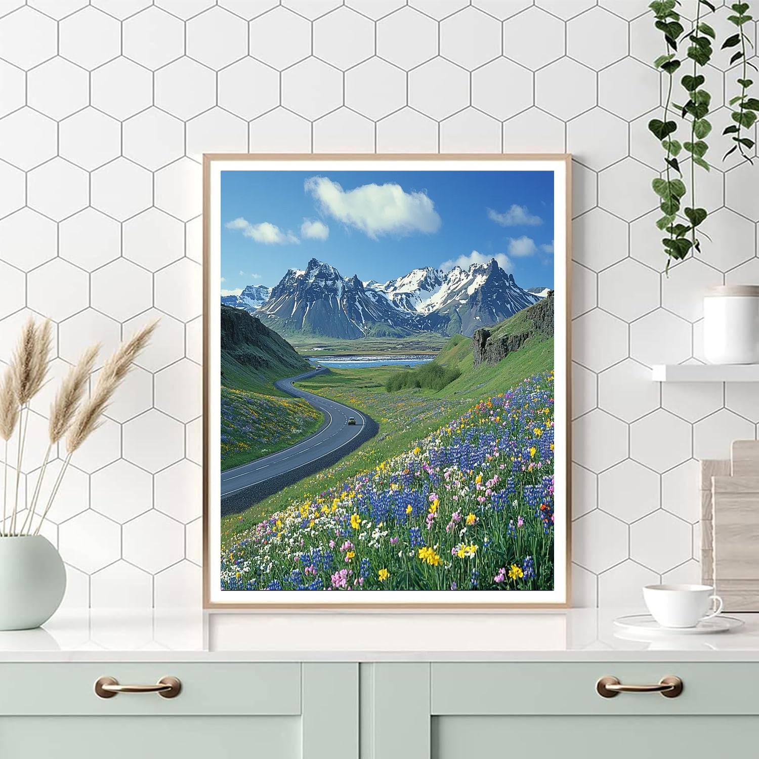 The Ring Road Of Iceland Number Painting