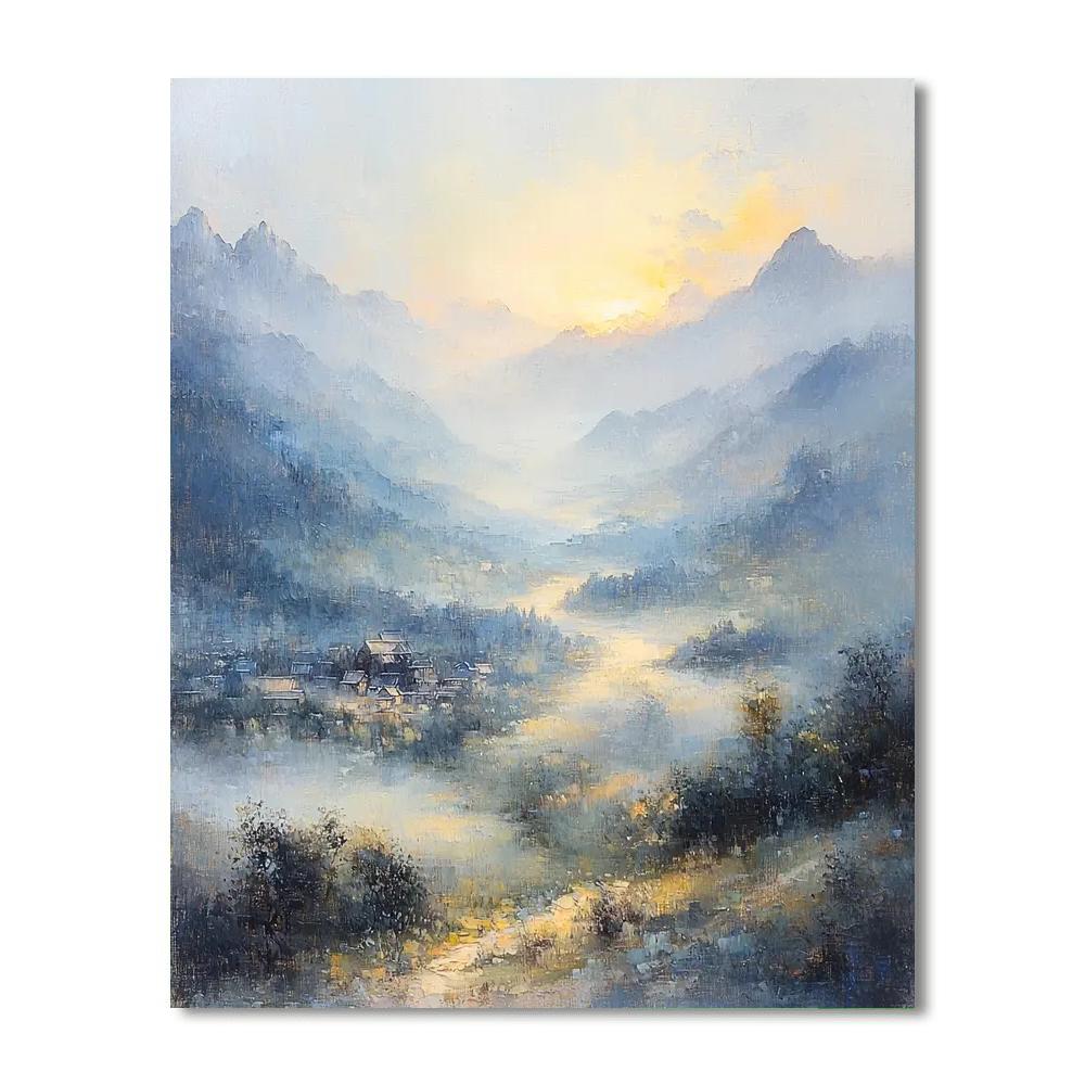 Zhao Mengfu Inspired Silent Songs Of The Valley  Paint By Number