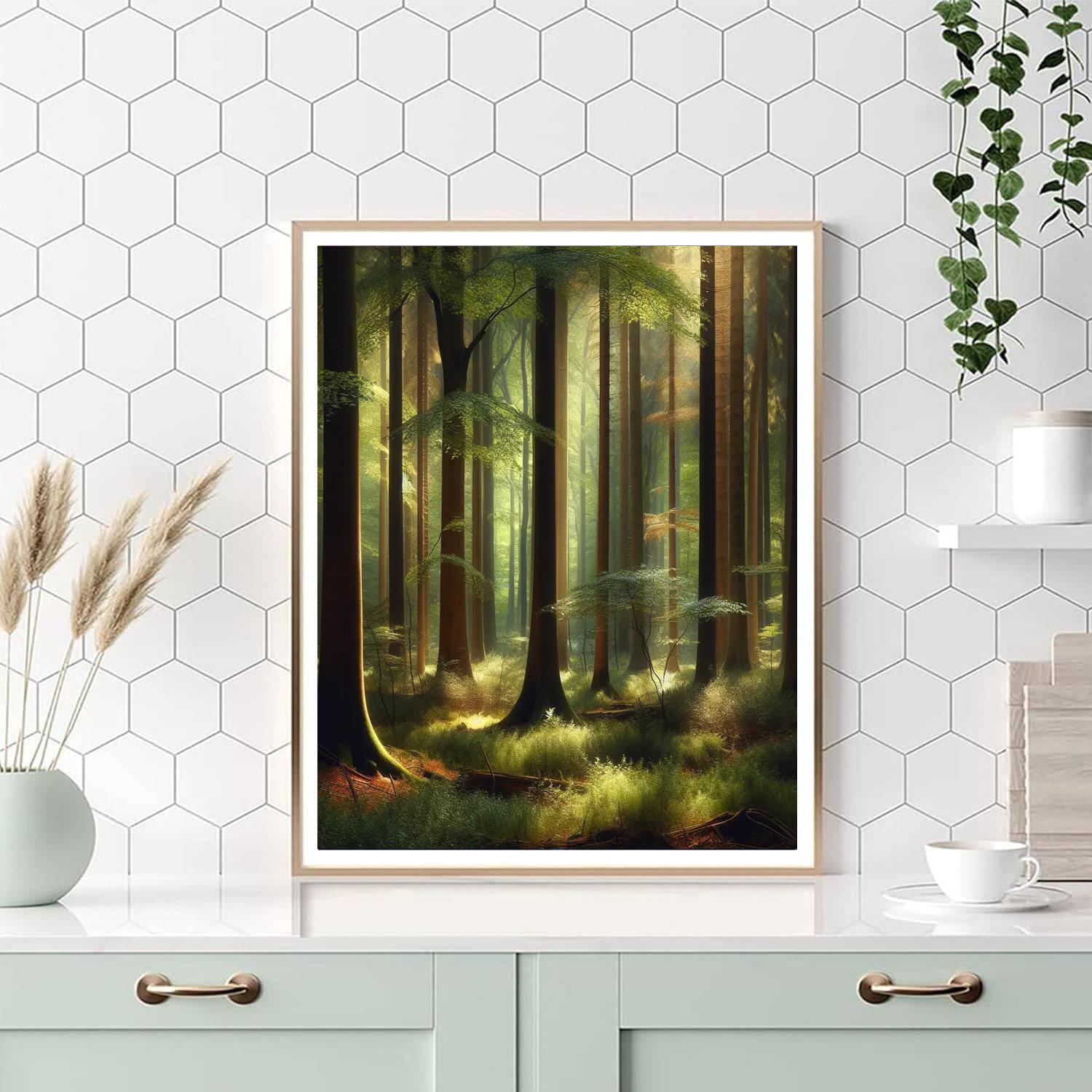 Timeless Woodland Retreat Number Painting