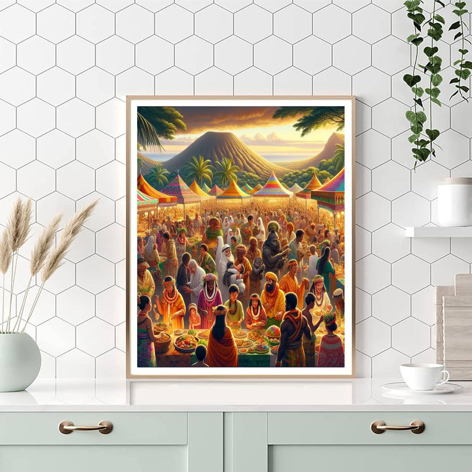 Pahoa Lava Festival - Hawaii, United States Paint By Numbers Kits