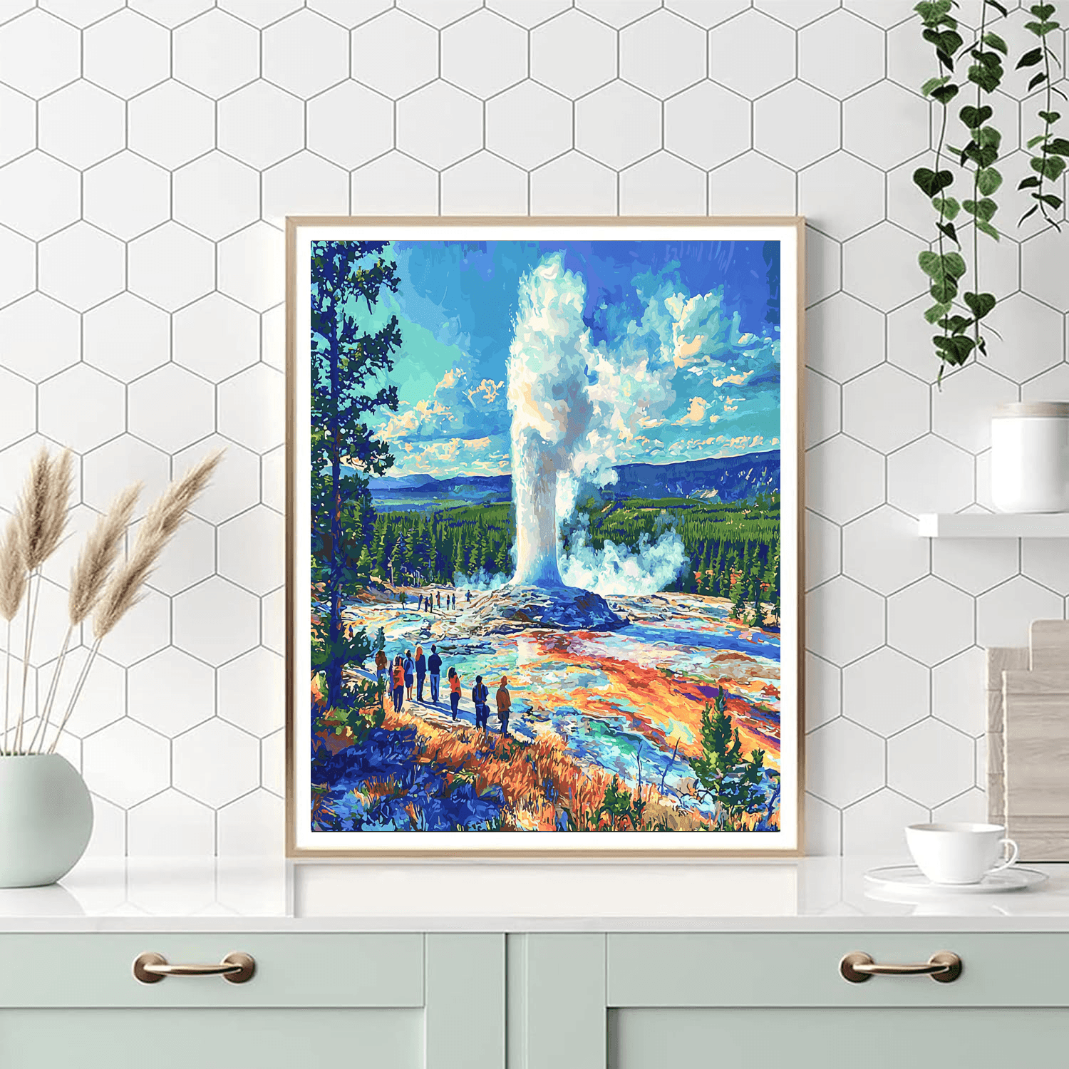 Yellowstone National Park Geysers - Usa DIY Paint By Numbers