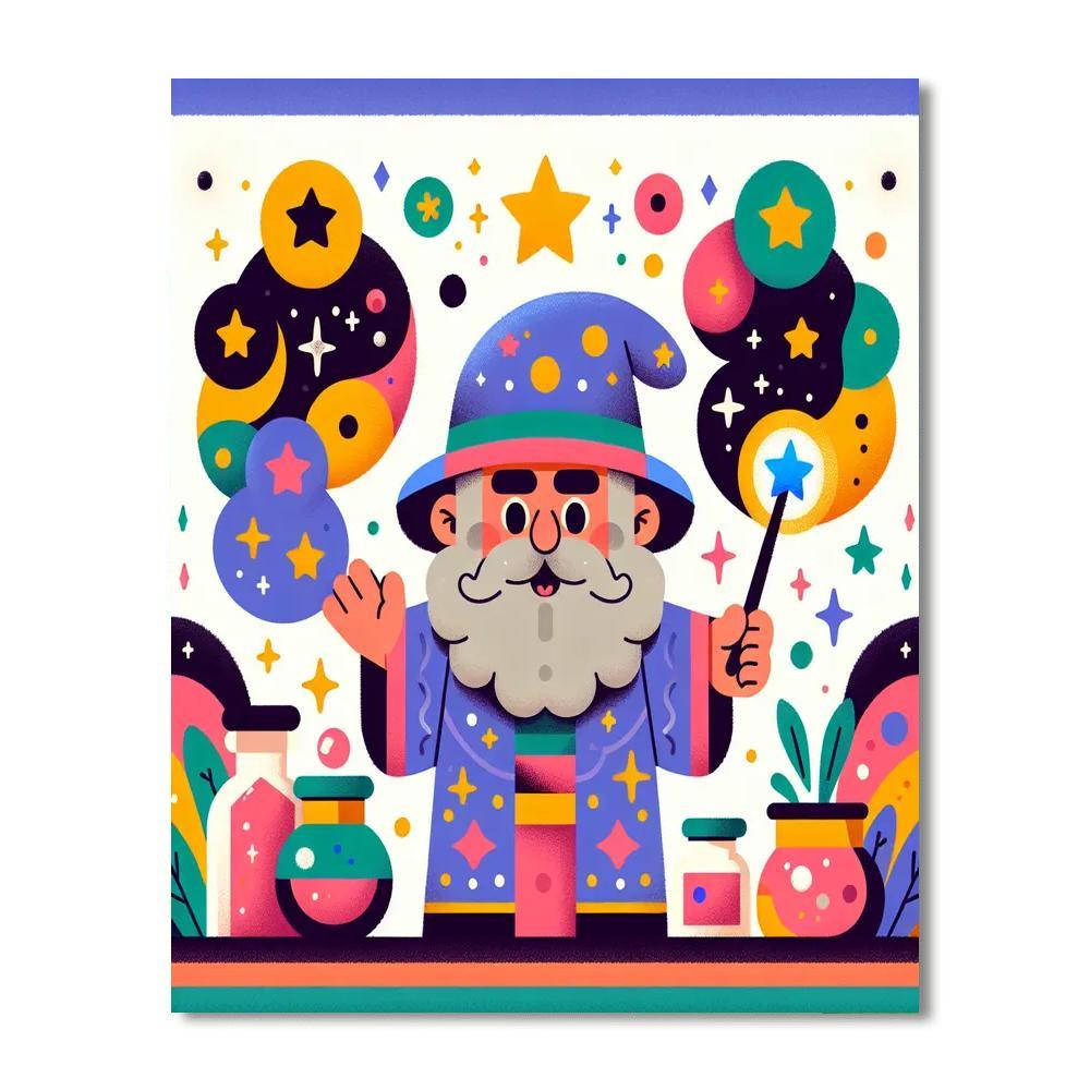 Magic Wizards Painting By Numbers Kit