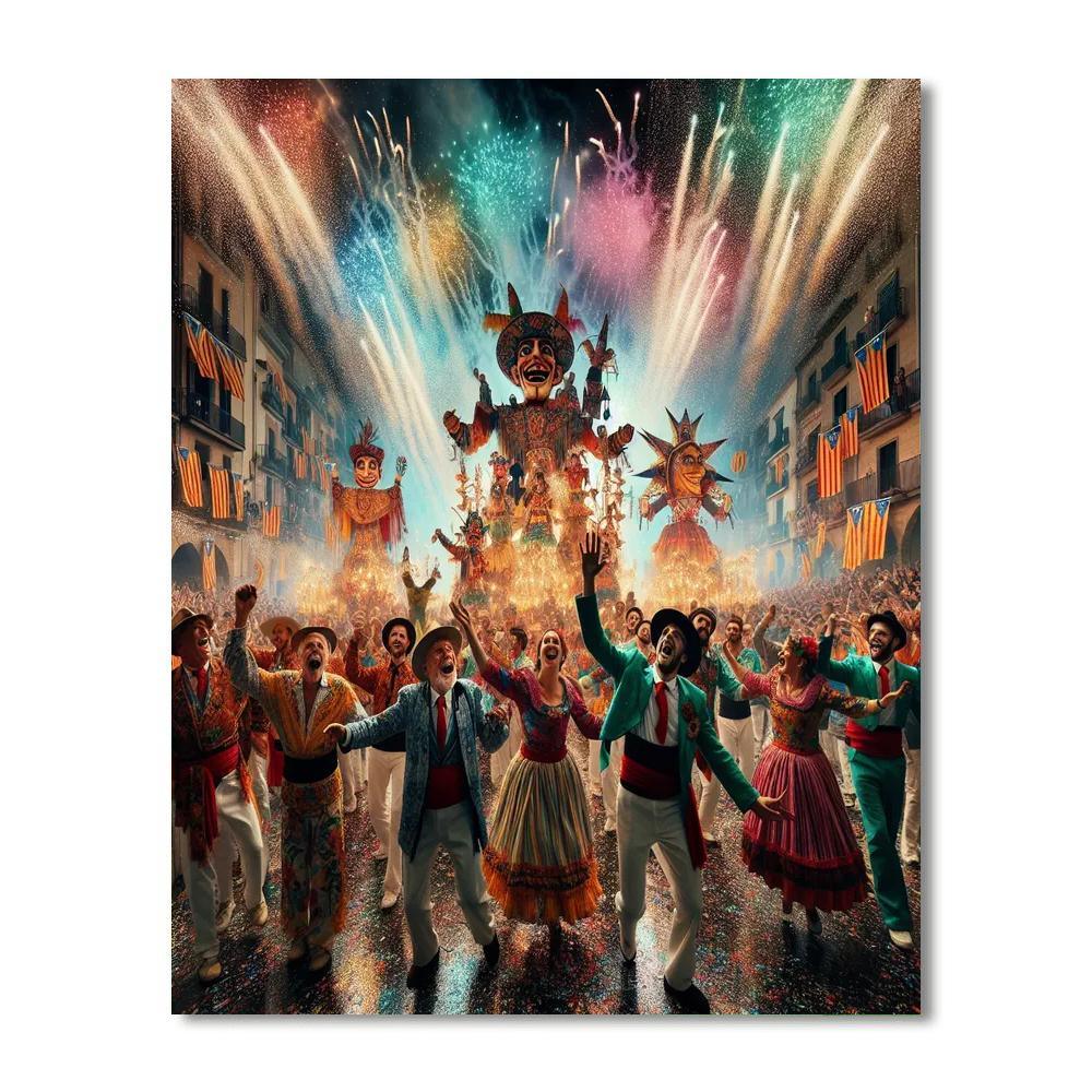 La Patum - Spain Paint By Numbers Kits