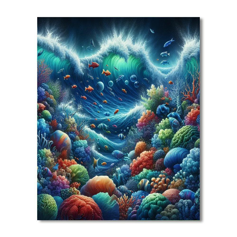 Dreamy Underwater Escape Painting By Numbers Kit