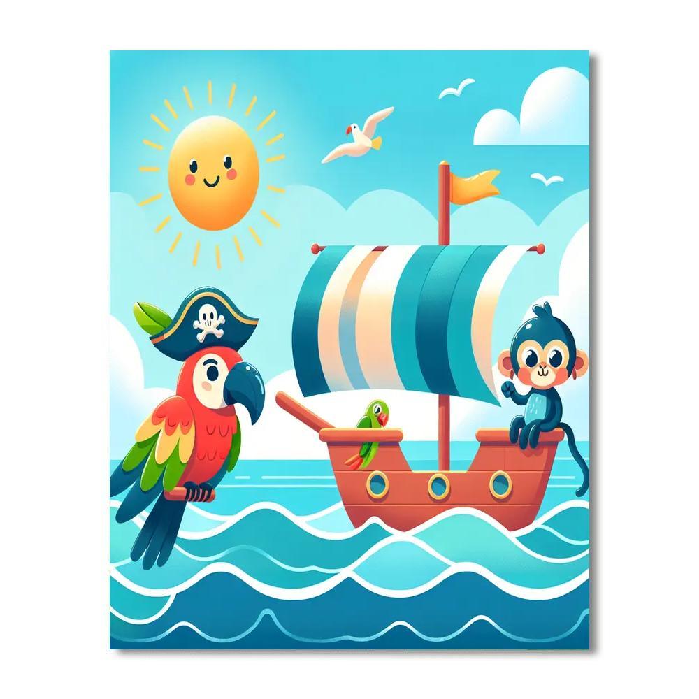 Sailing On The High Seas DIY Paint By Numbers