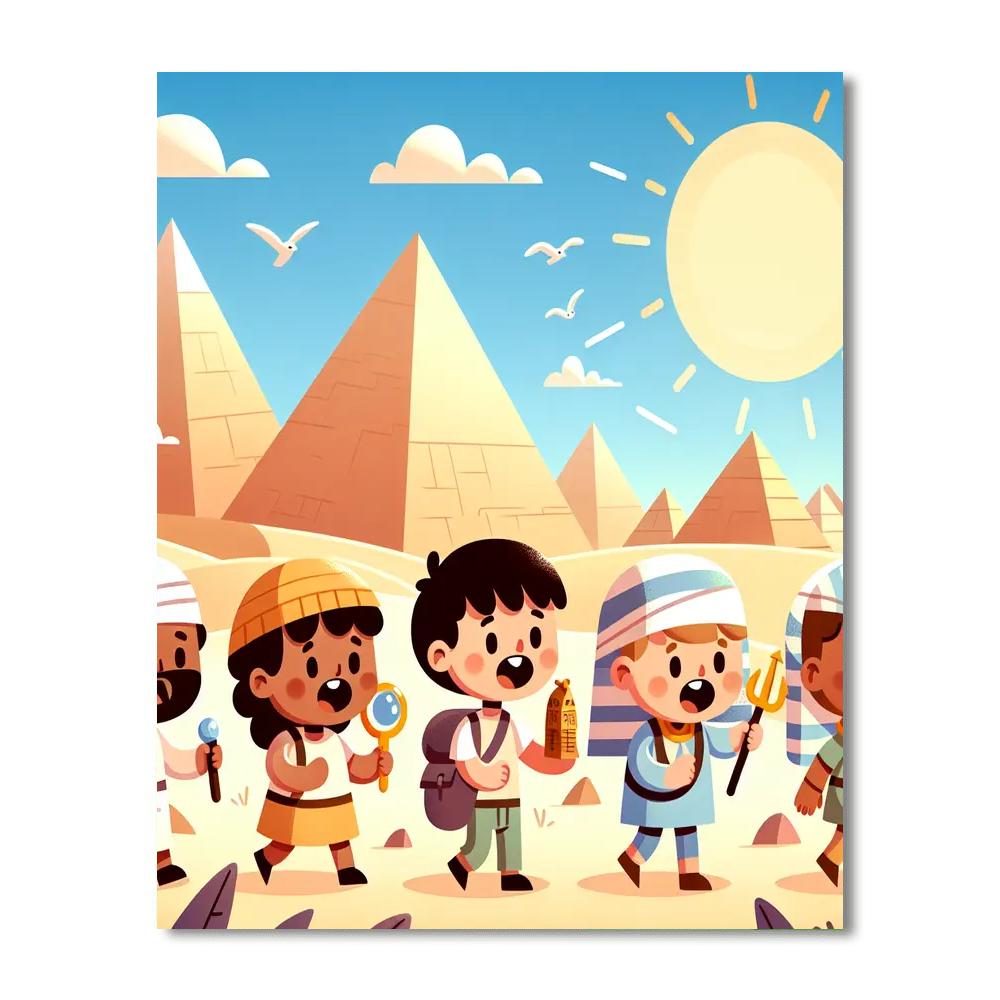 Historic Pyramid Quest Paint By Numbers Art