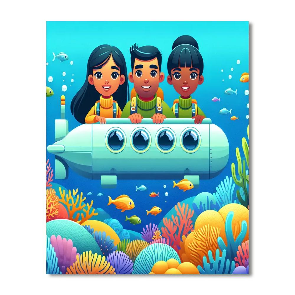 Opulent Ocean Odyssey Numbered Painting Kits