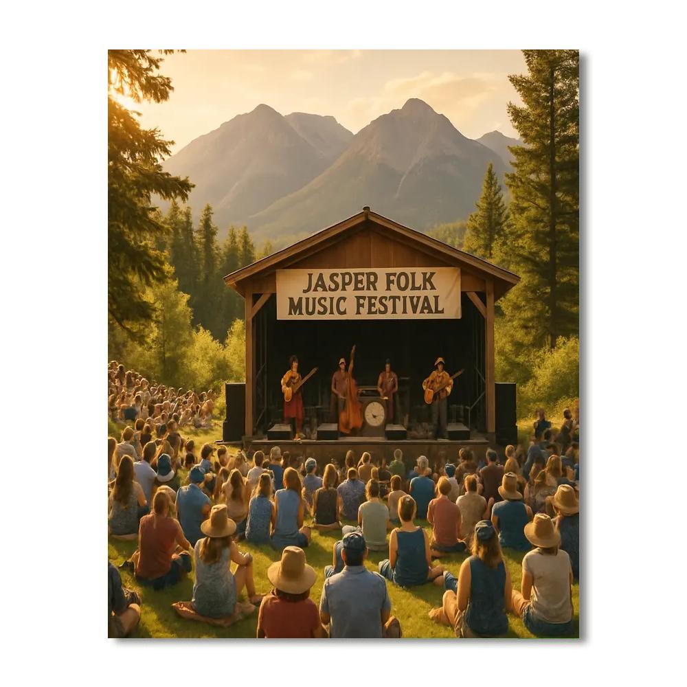 Jasper Folk Music Festival Numbered Painting Kits