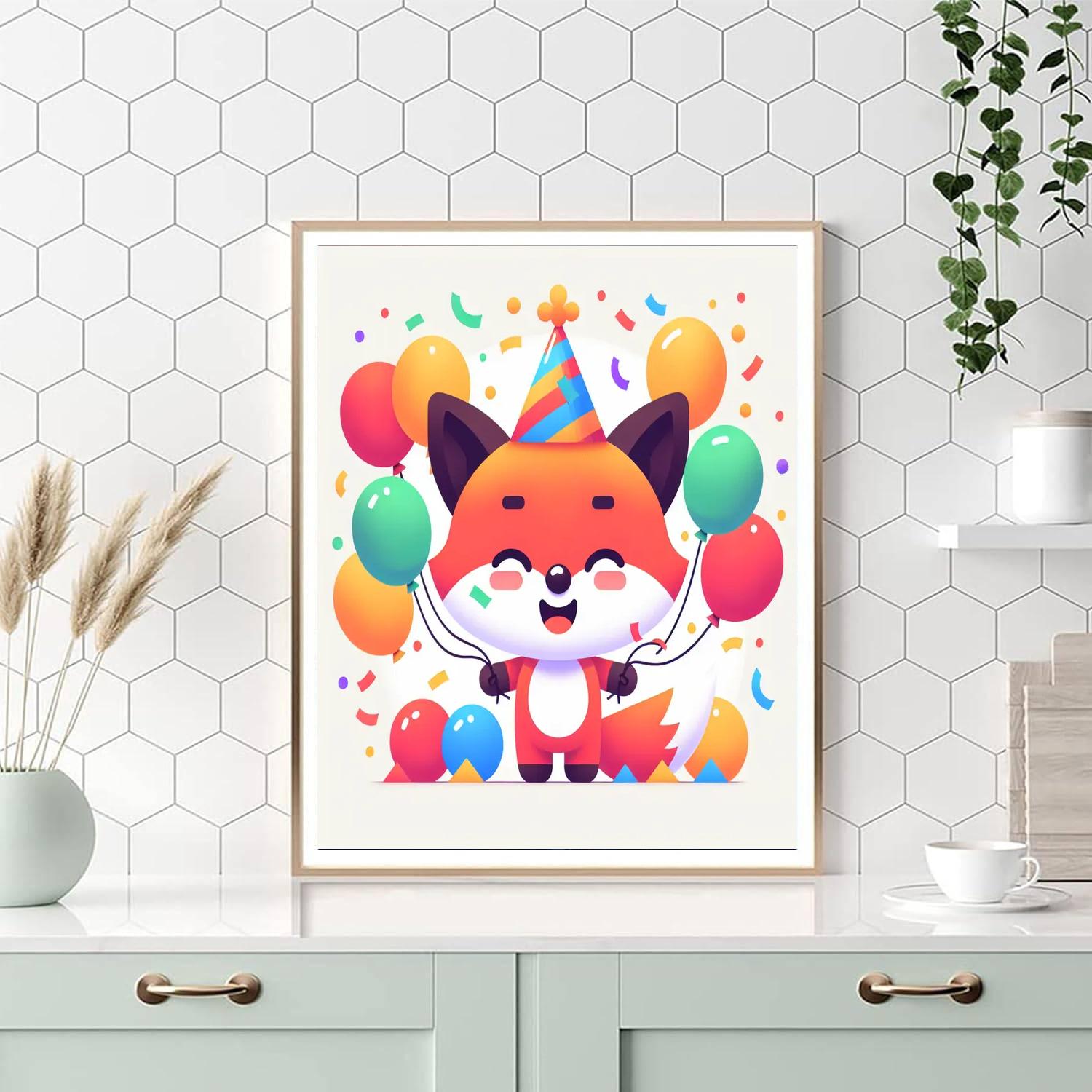 Festive Fox Paint By Numbers Kits