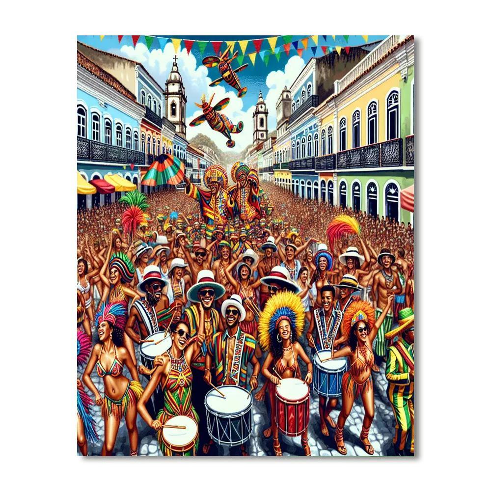 Salvador Carnival - Brazil Numbered Painting Kits
