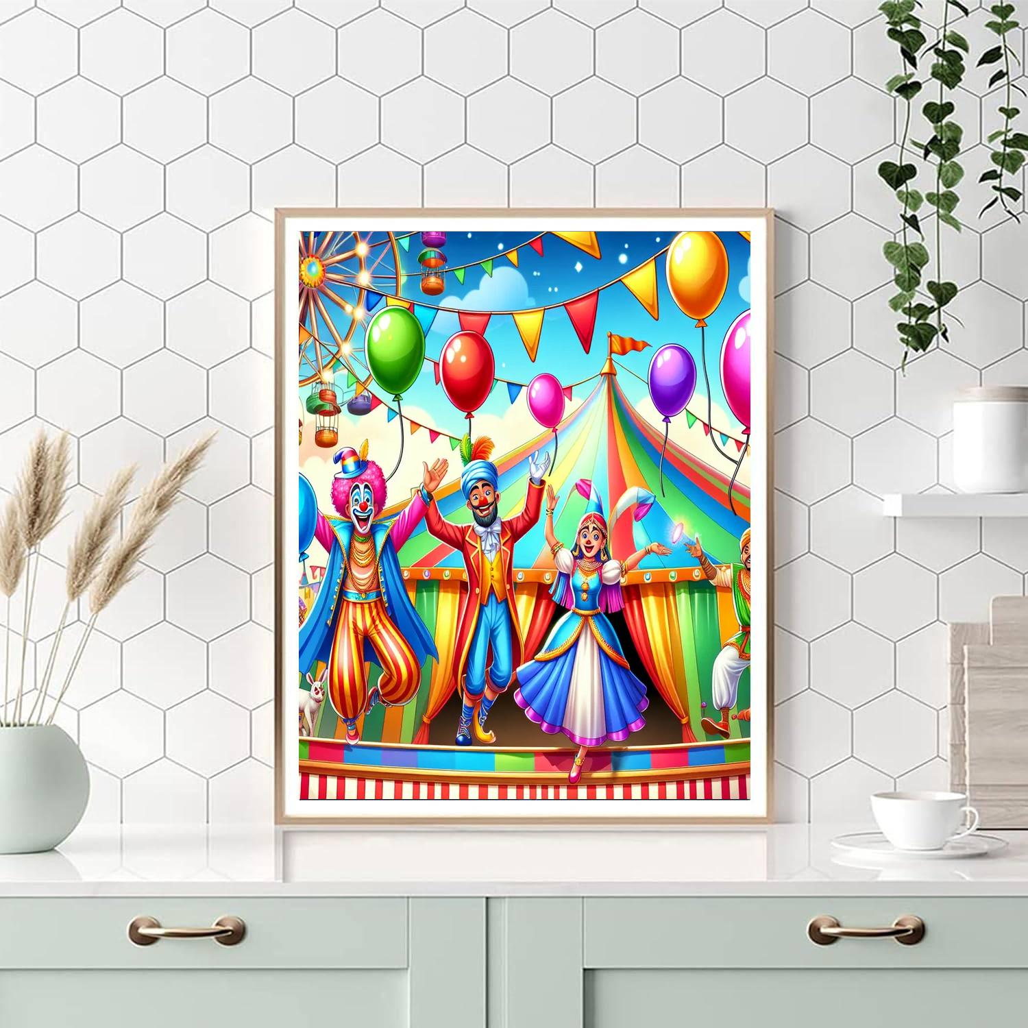 Joyful Circus Carnival Paint By Color