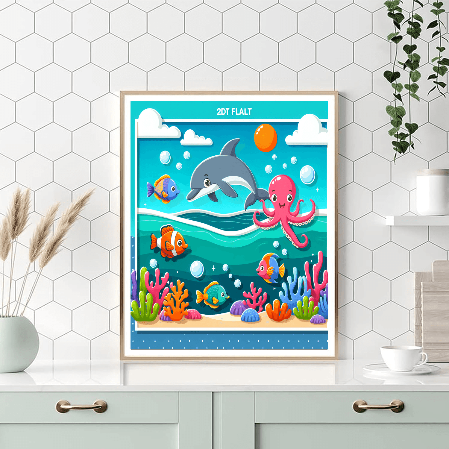 Underwater Adventure With Sea Friends Painting Number Kit