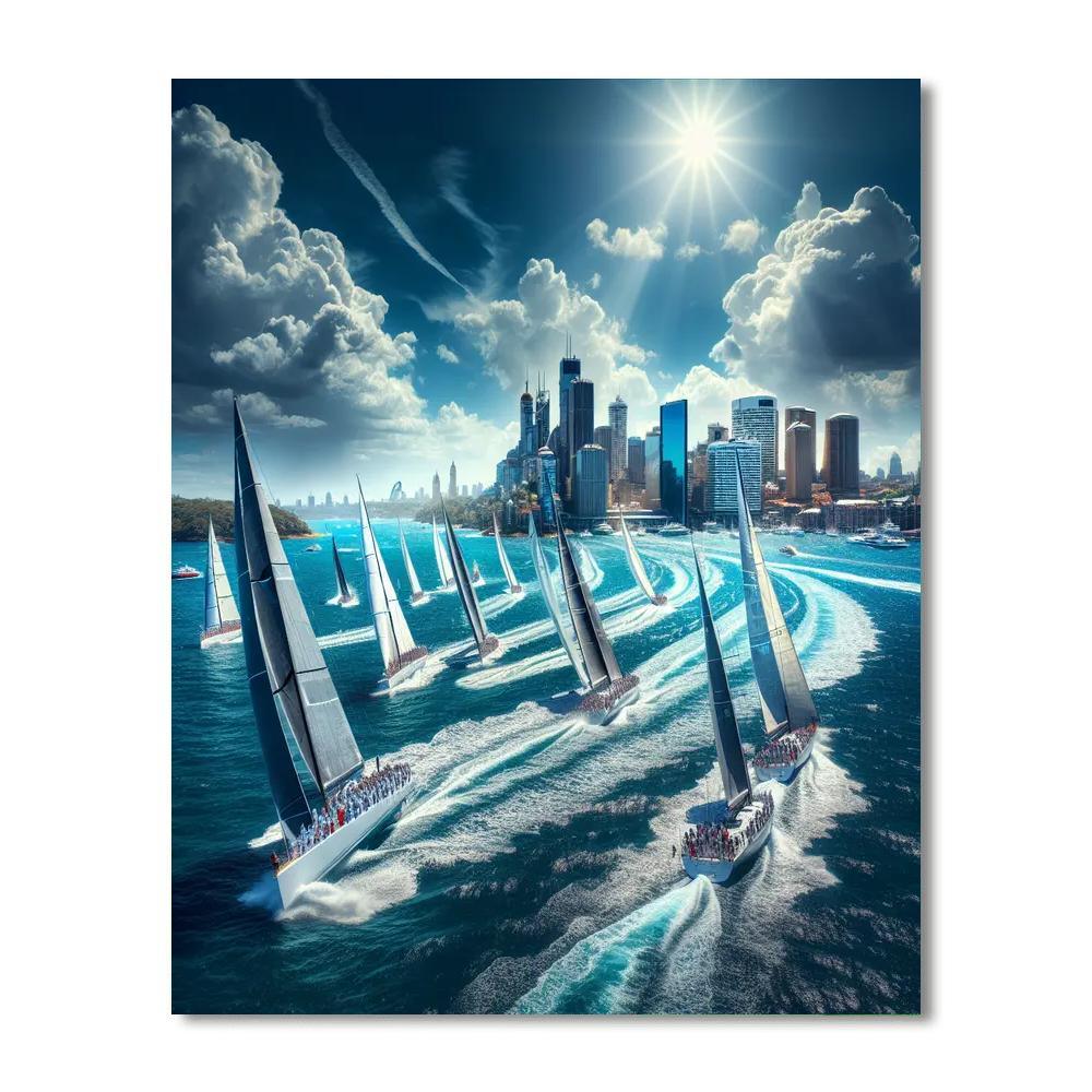 Sydney To Hobart Yacht Race - Australia Painting Number Kit