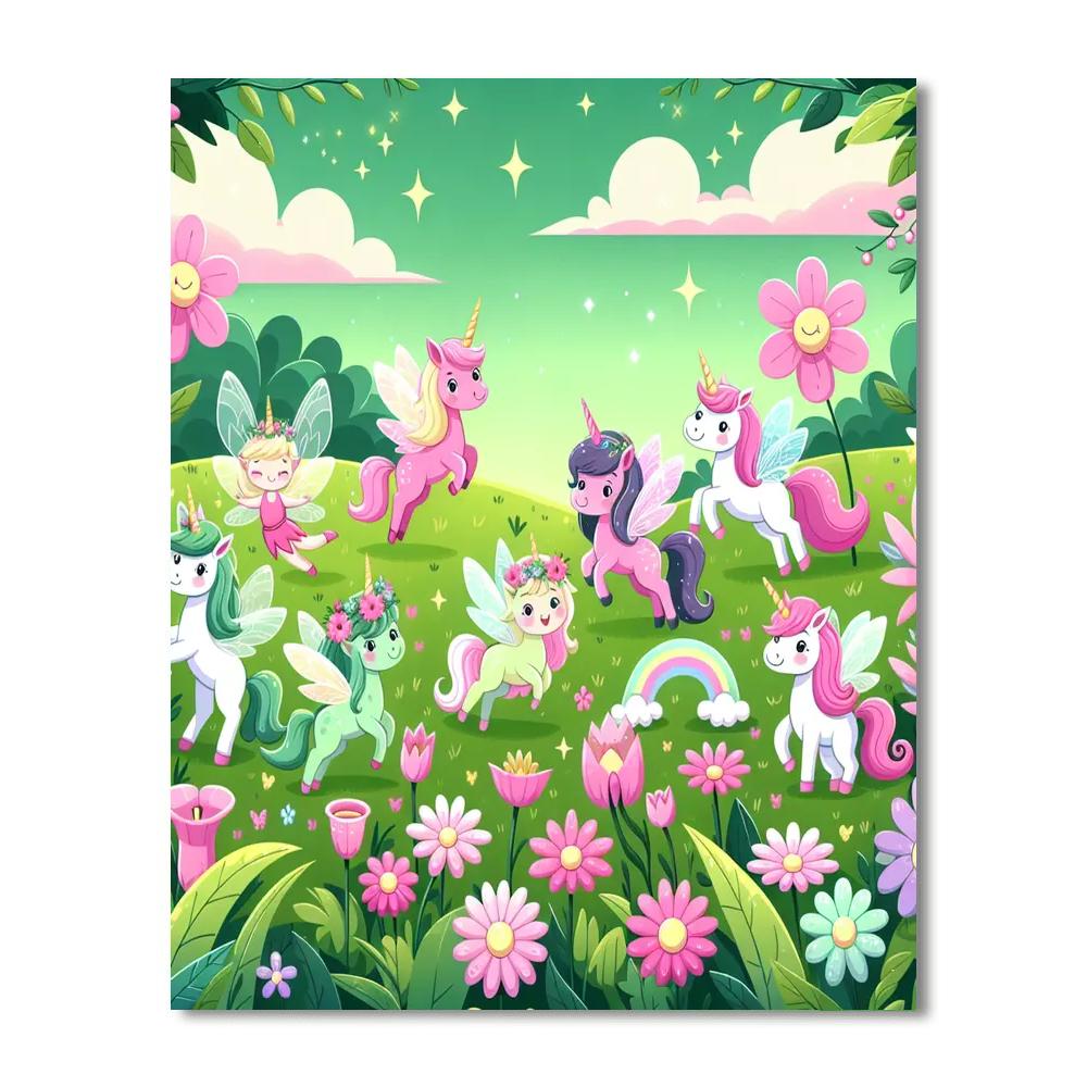 Meadow Of Mischief And Magic Paint By Numbers Art