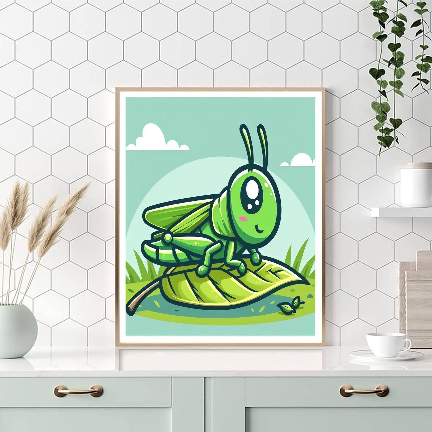 Gallant Grasshopper Numbered Painting Kits