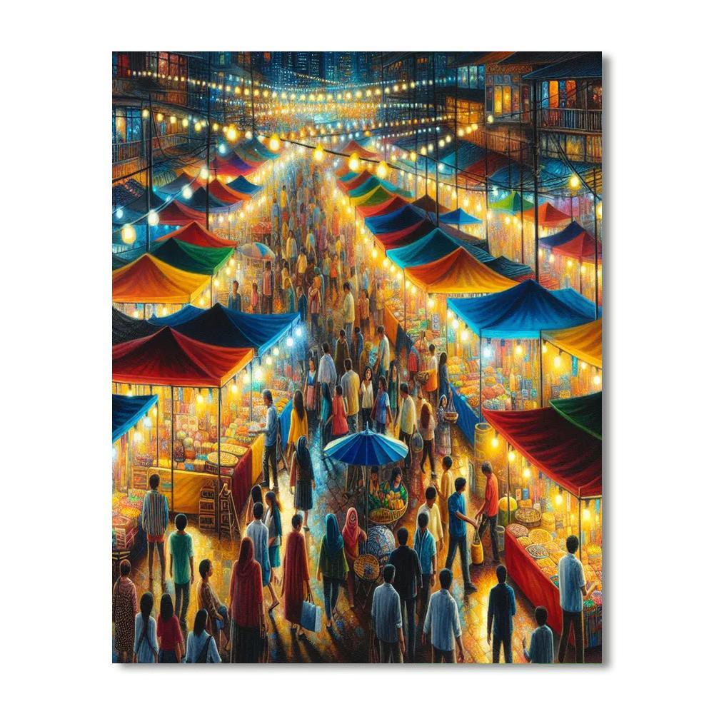 Night Market Mystique Paint By Number
