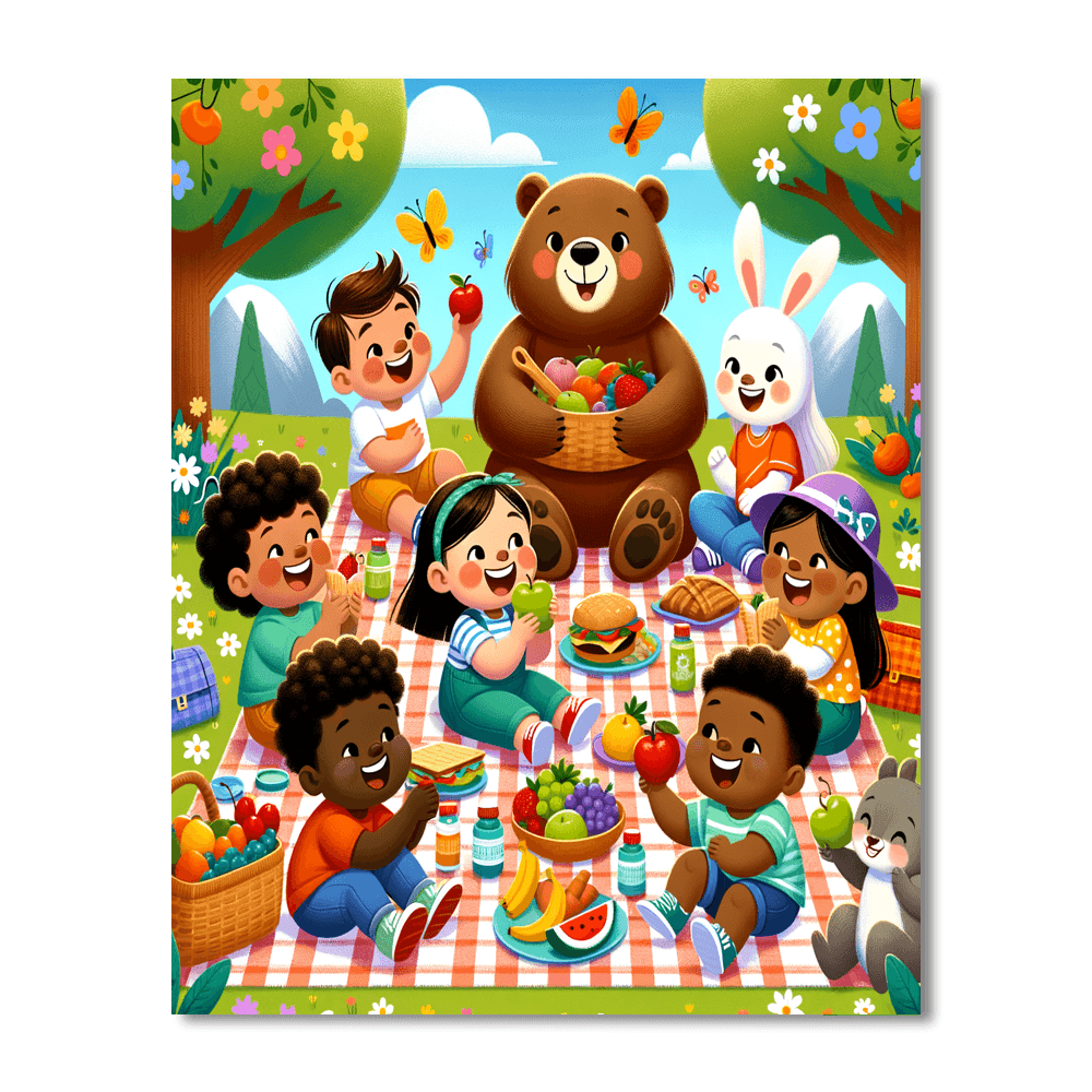 Playful Picnic Day Painting By Numbers Kit