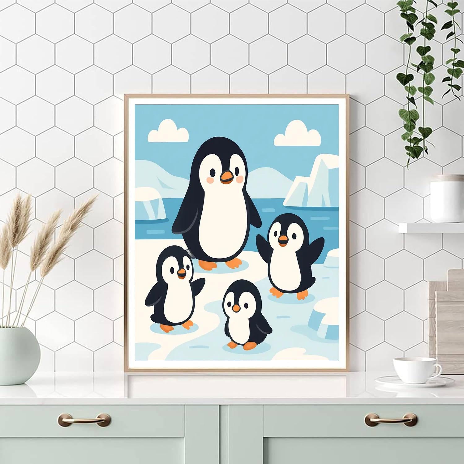 Curious Antarctic Adventure Numbered Painting Kits