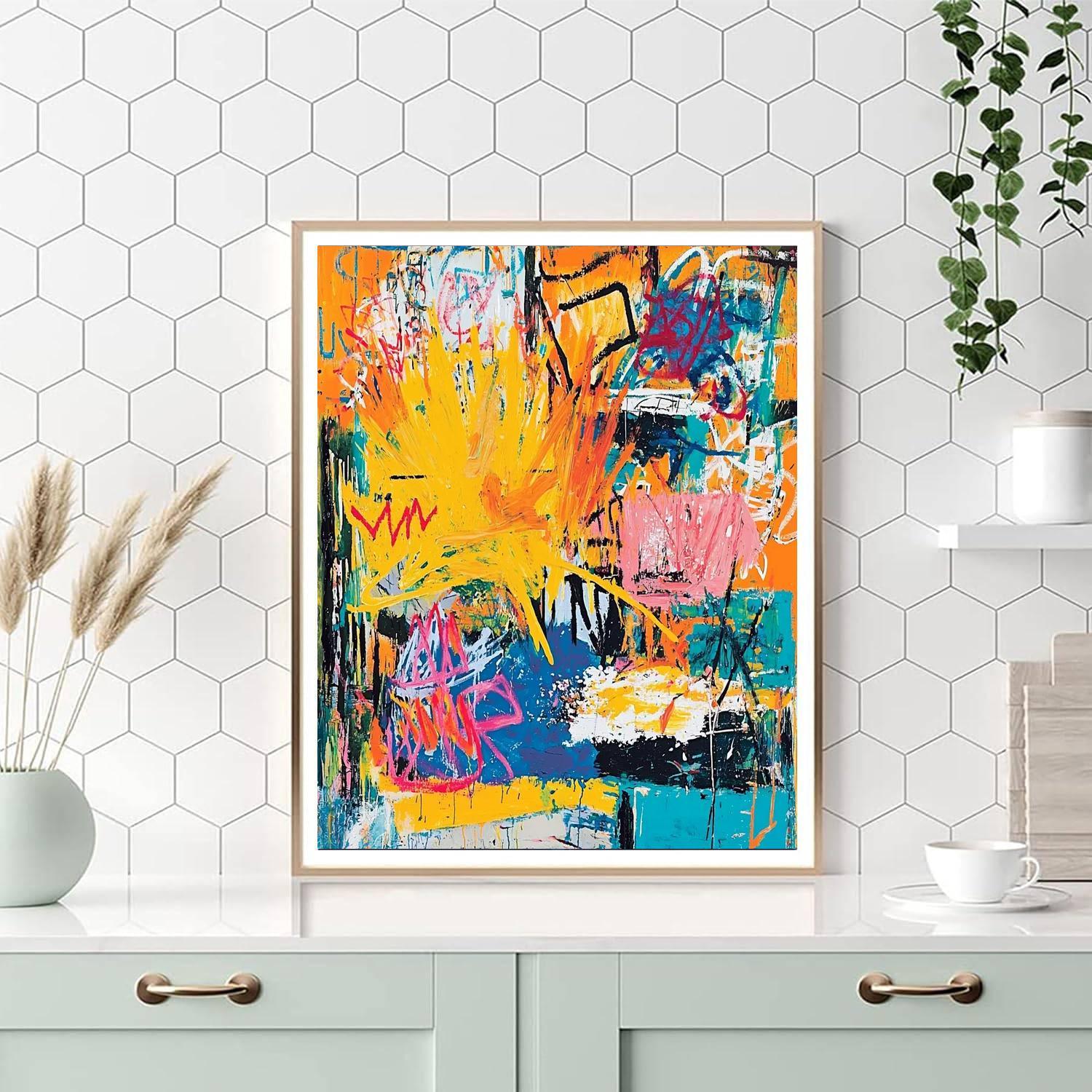 Jean-Michel Basquiat Inspired Rhythms Of Life  Paint By Color
