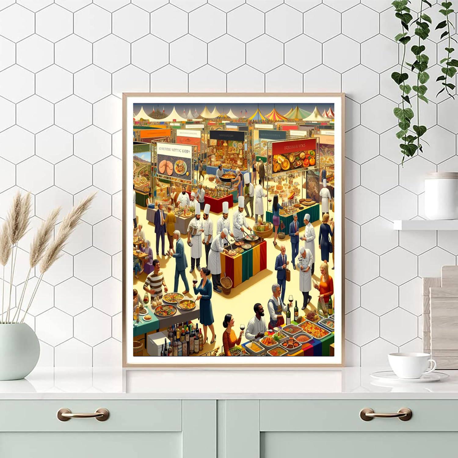 Food And Wine Festival - Australia Number Painting