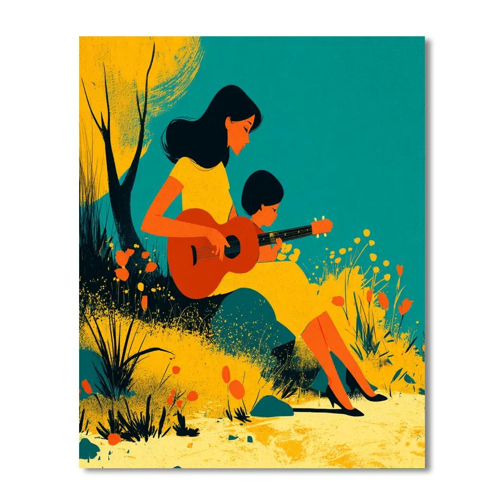 Mother's Melody In The Meadow DIY Paint By Numbers