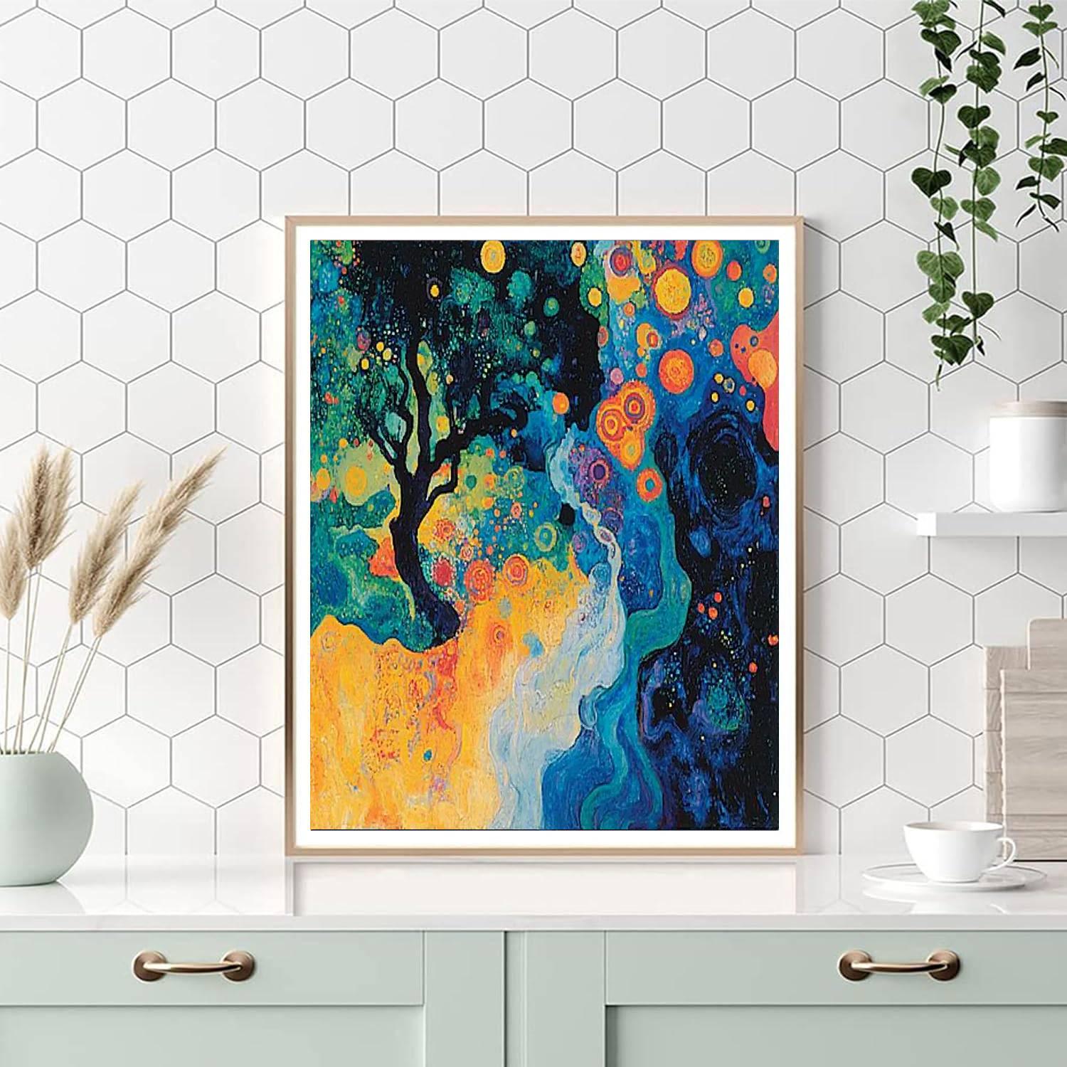 Max Ernst Inspired Kaleidoscope Of Illusions  Paint By Numbers Kits