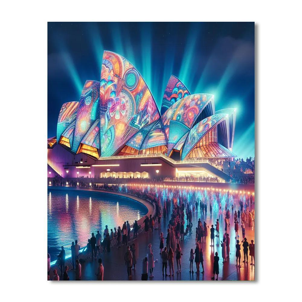 Vivid Sydney Festival DIY Paint By Numbers