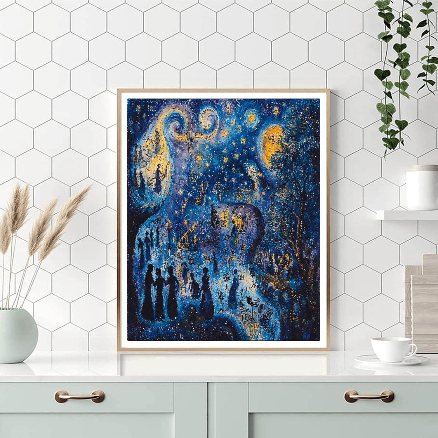 Marc Chagall Inspired Starry Serenade  Paint By Numbers