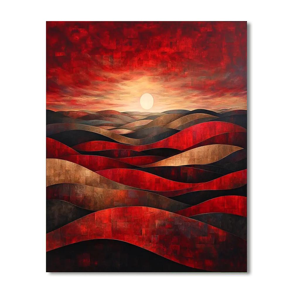 Caravaggio Inspired Veils Of Harmony  Number Painting