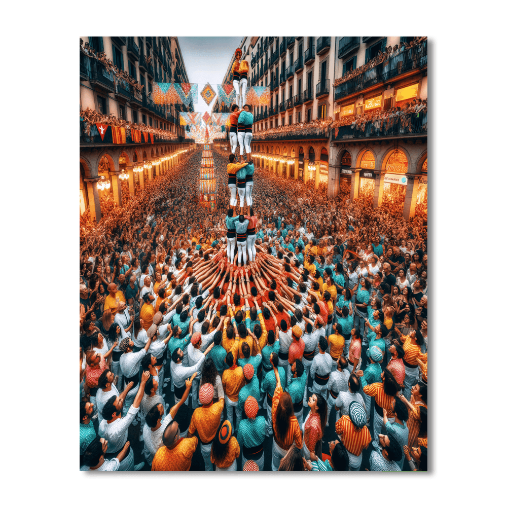 La Merce - Barcelona Painting By Numbers Kit