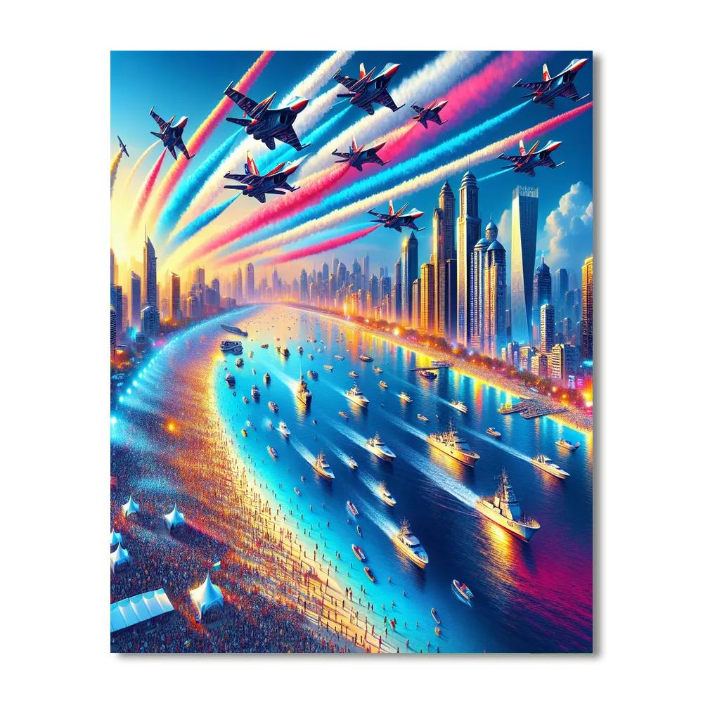 Chicago Air And Water Show Number Painting