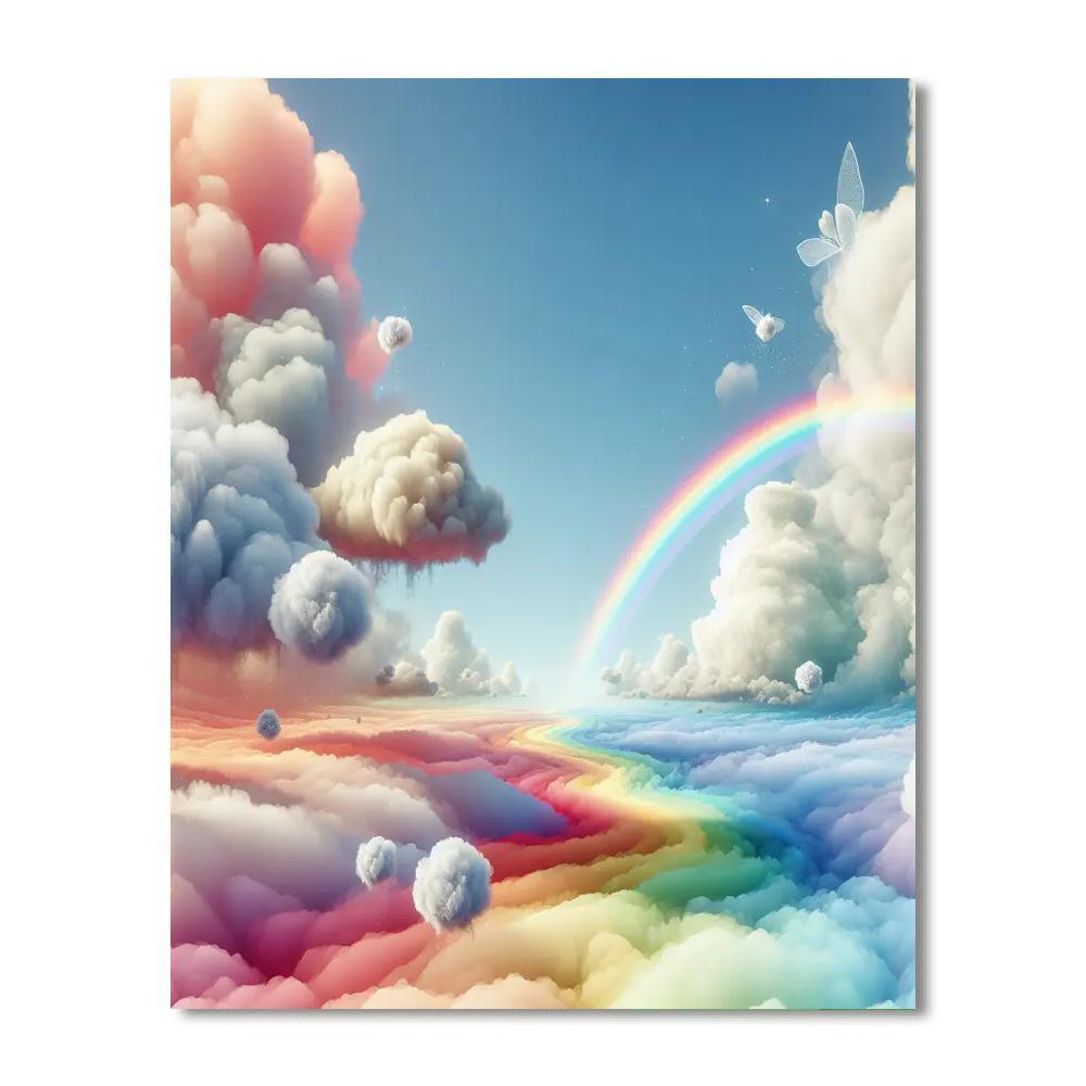 Dreamy Cloudscape Adventure Paint By Numbers Art