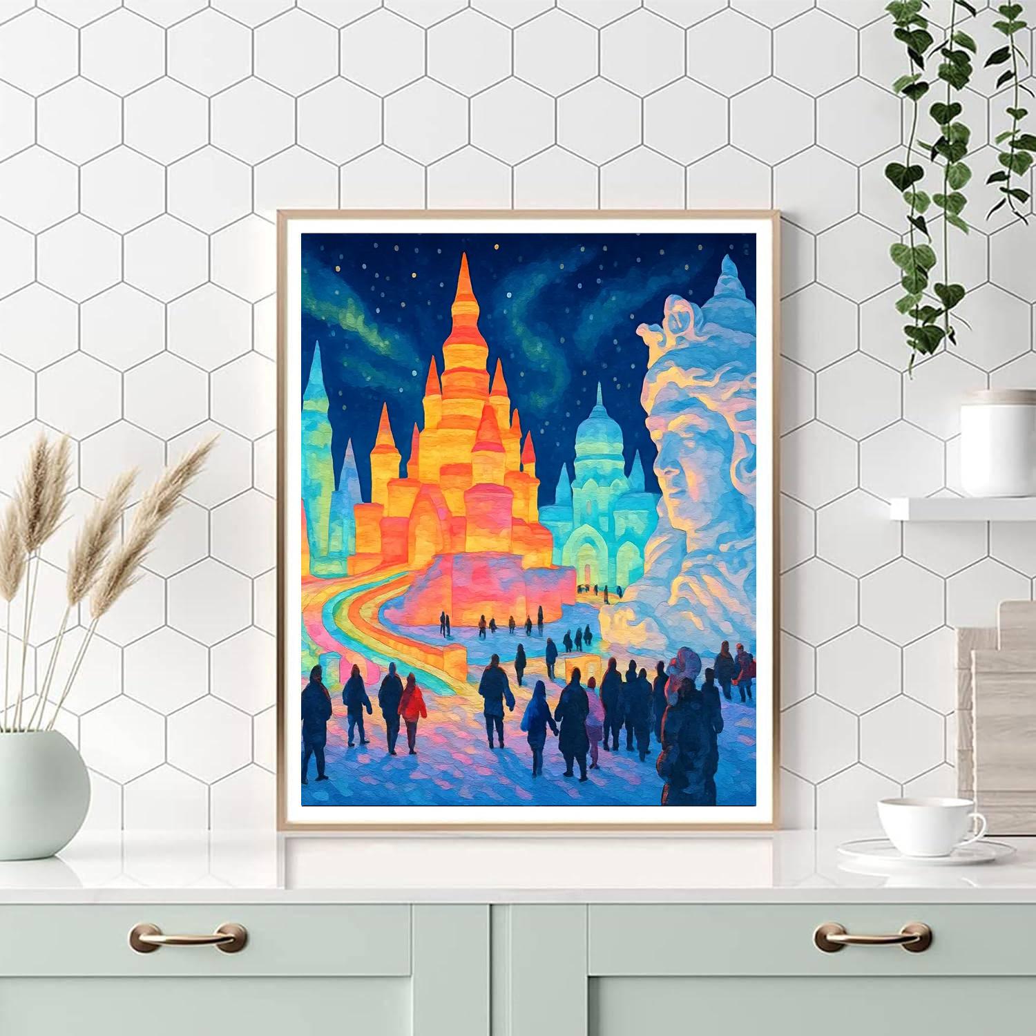 International Festival Of Ice And Snow Sculpture - Harbin Paint By Numbers Kits