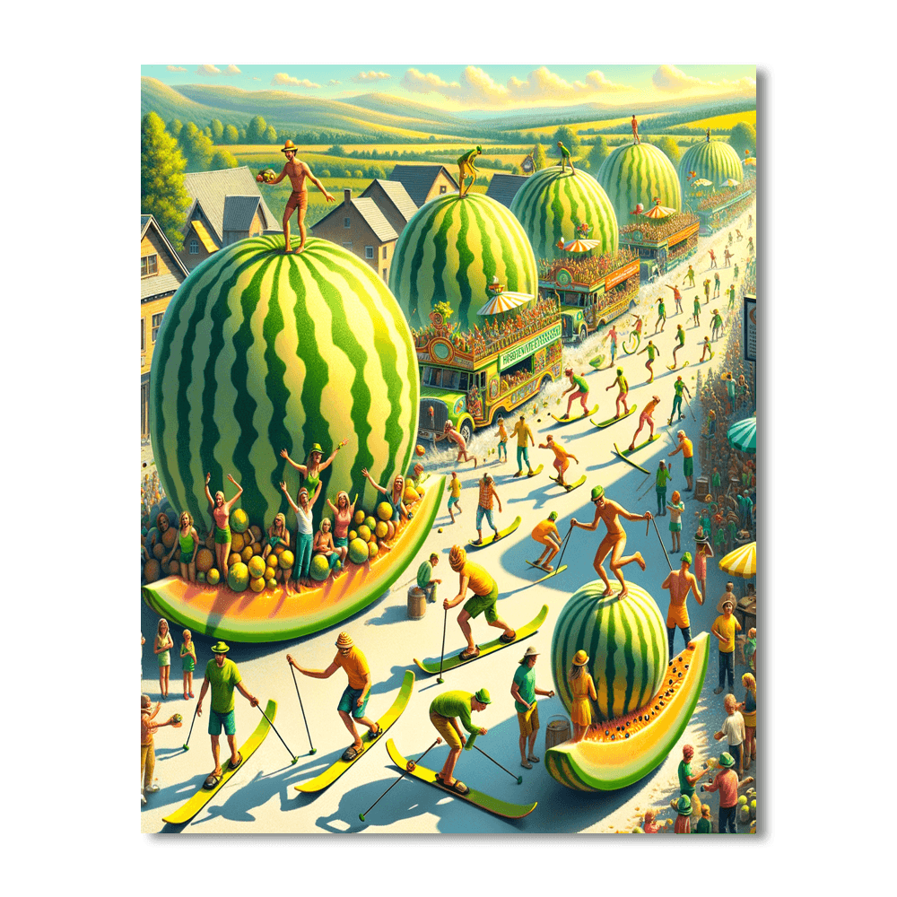 Melon Festival - Chinchilla, Australia Painting By Numbers Kit