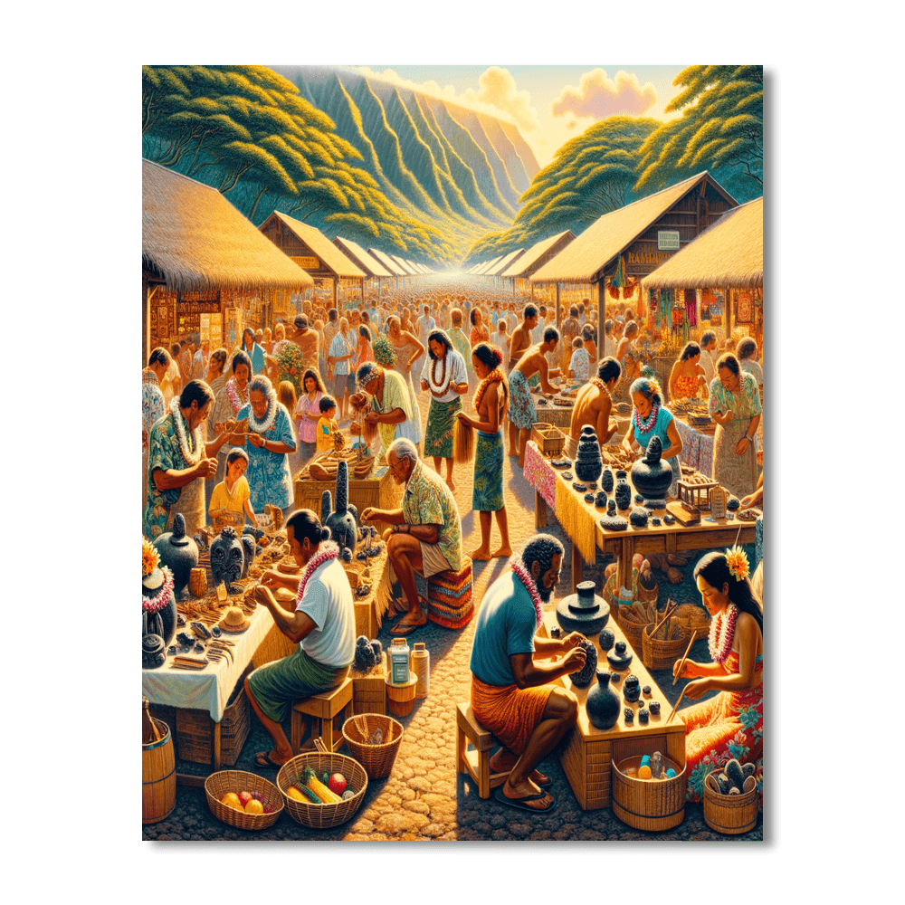 Pahoa Lava Festival - Hawaii Paint By Number