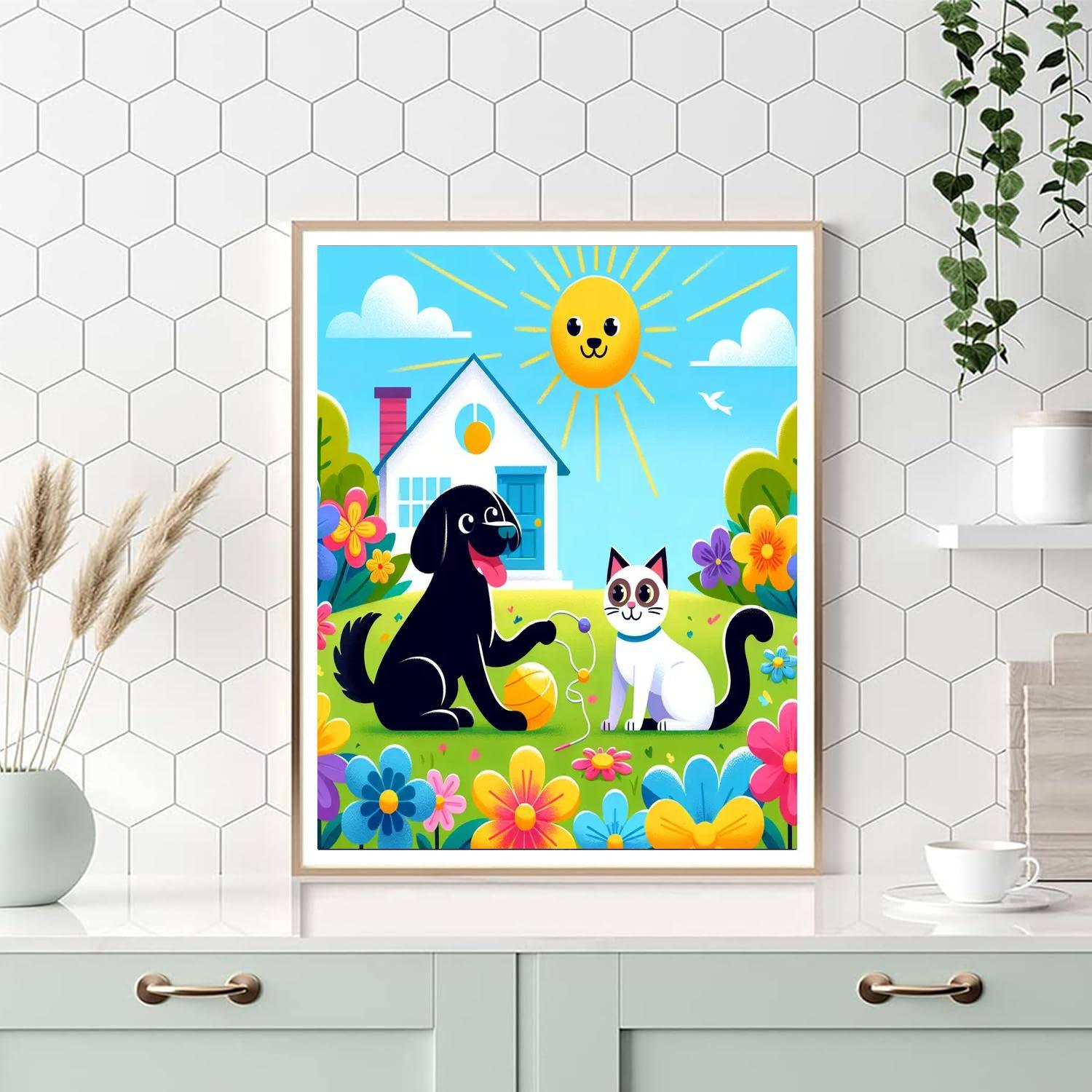 Cuddly Pet Adventures Paint By Numbers