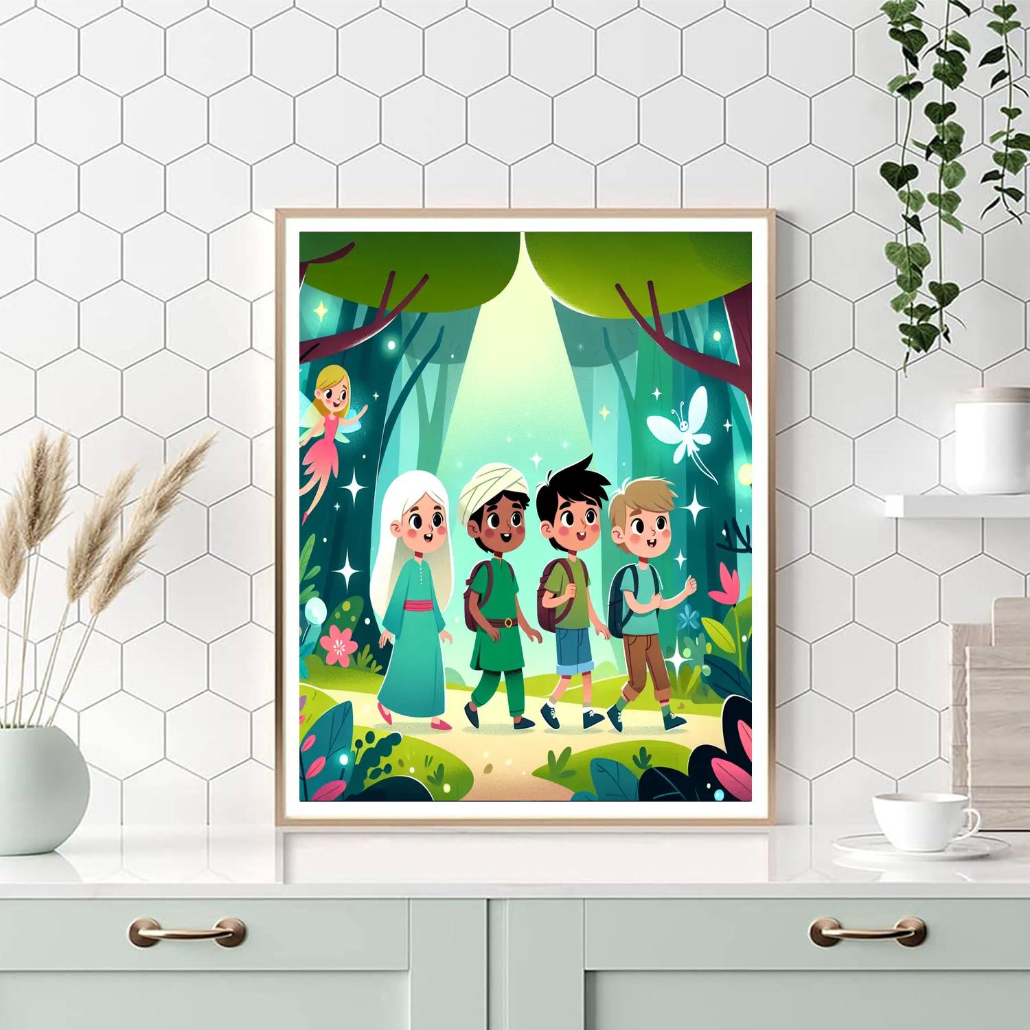 Magic Forest Expedition DIY Paint By Numbers