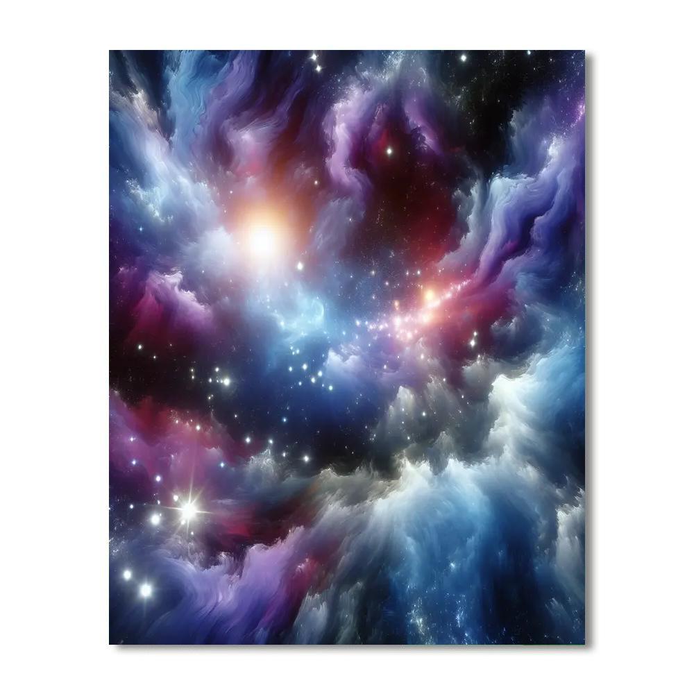 Cosmic Cloudburst Odyssey Paint By Numbers