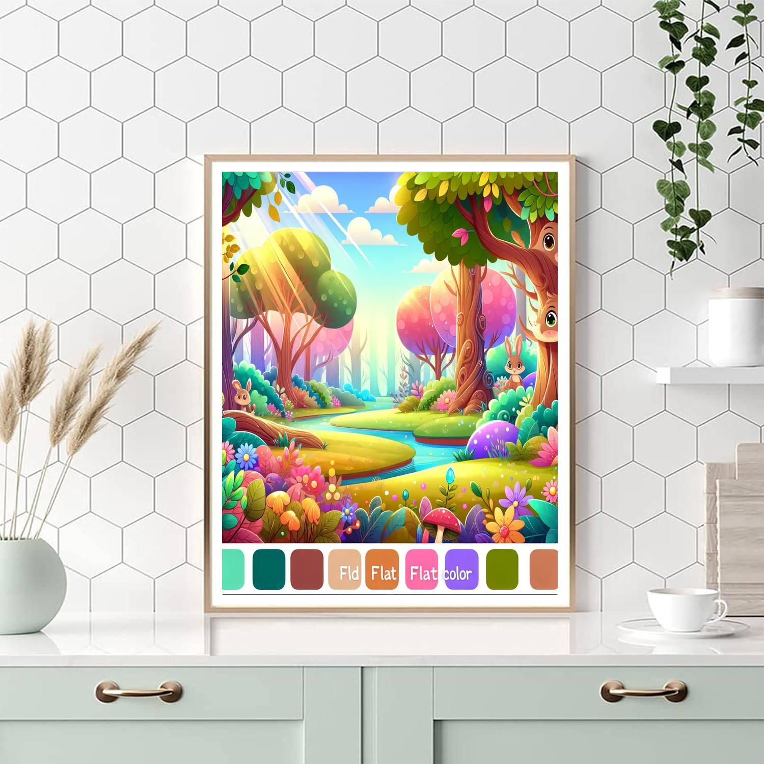 Fairytale Forest Fantasy DIY Paint By Numbers