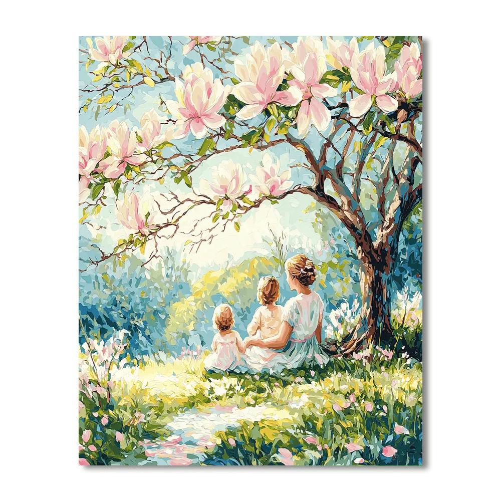 Under The Magnolia Tree Painting Number Kit