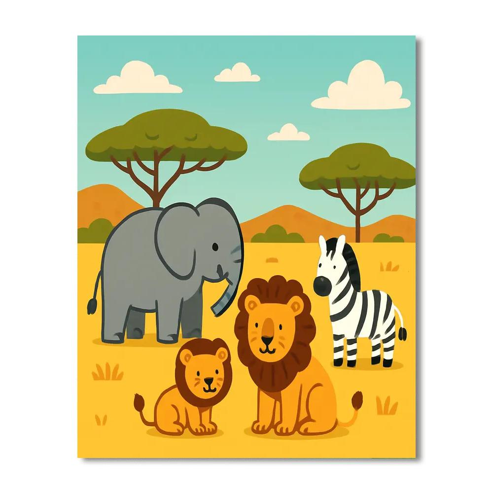 African Safari Journey DIY Paint By Numbers