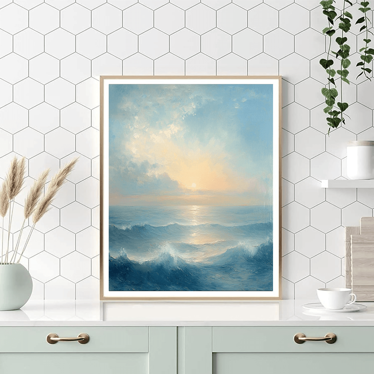 Turner Inspired Dreamy Ocean  Numbered Painting Kits