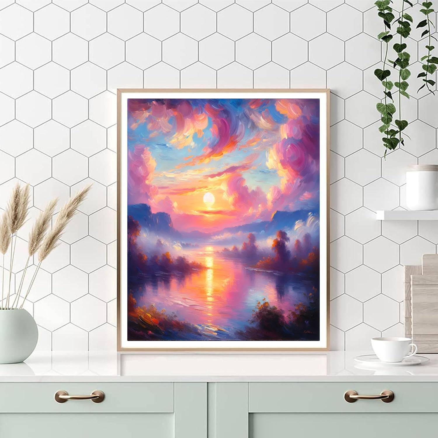 Celestial Sunrise Bliss DIY Paint By Numbers