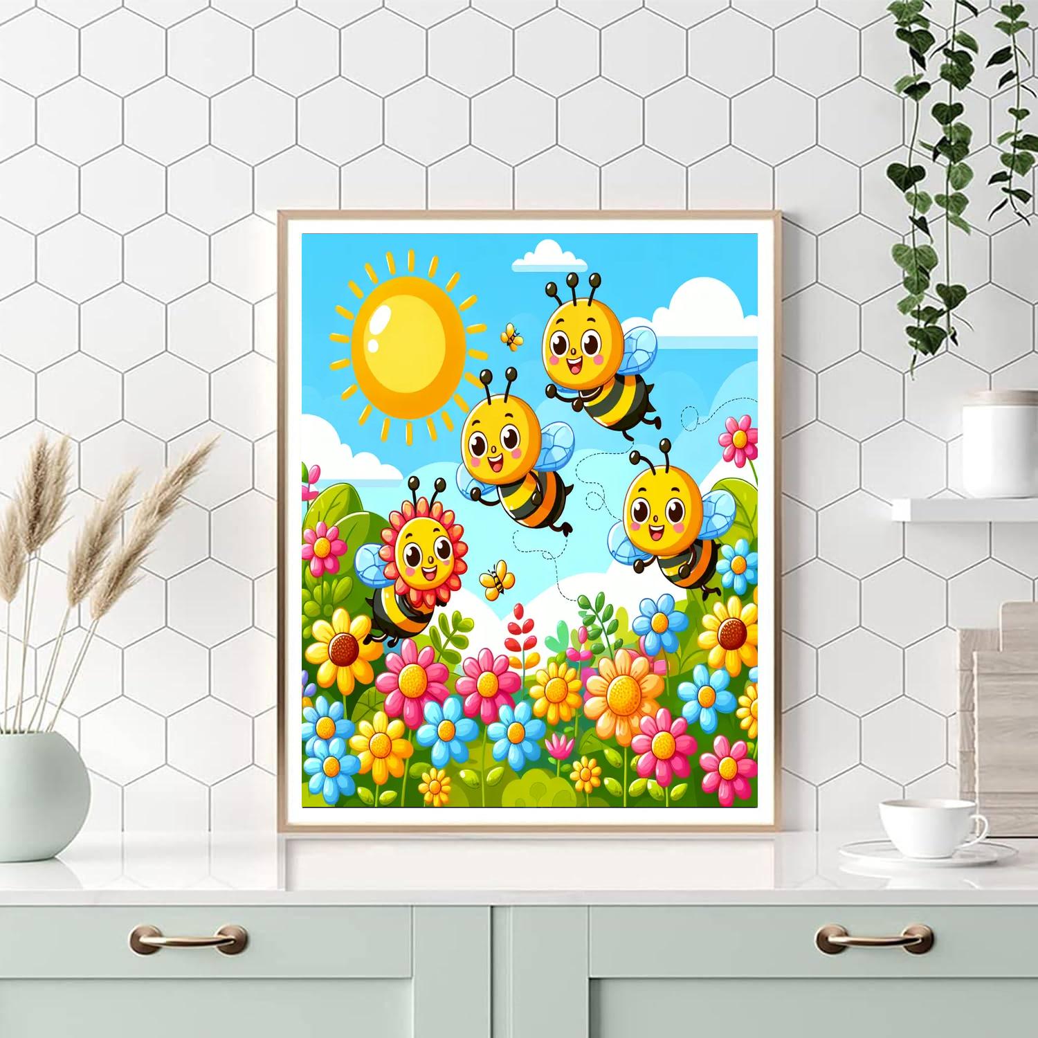 Wonderful World Of Bees Paint By Numbers Kits