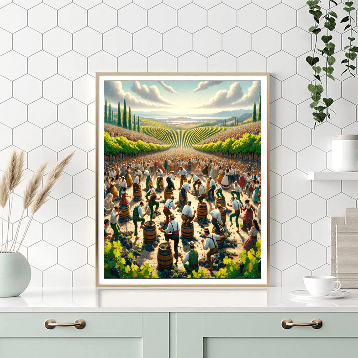 Rioja Wine Harvest Festival - Spain Paint By Numbers Kits