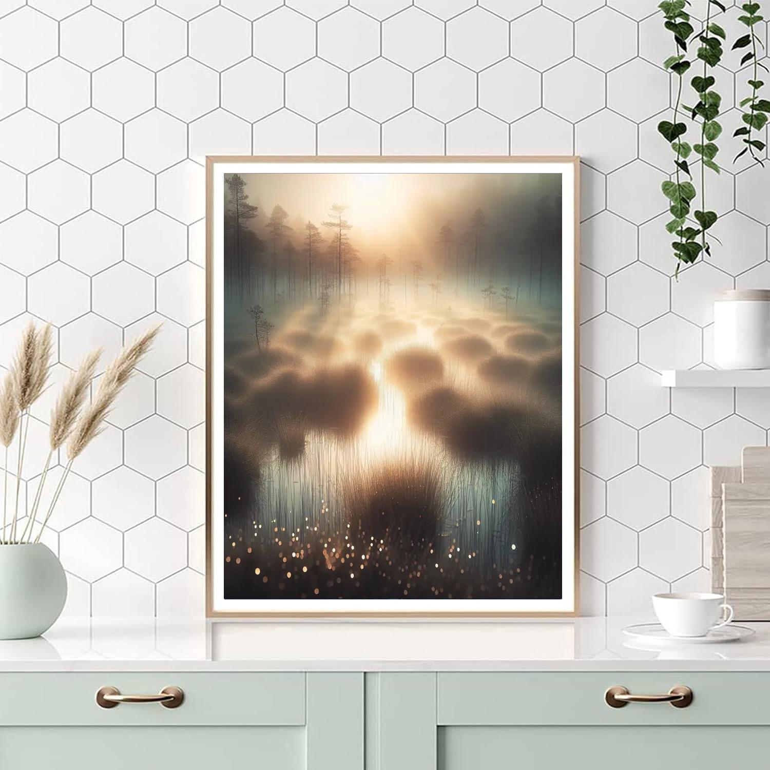 Dreamy Marsh Mornings Painting Number Kit