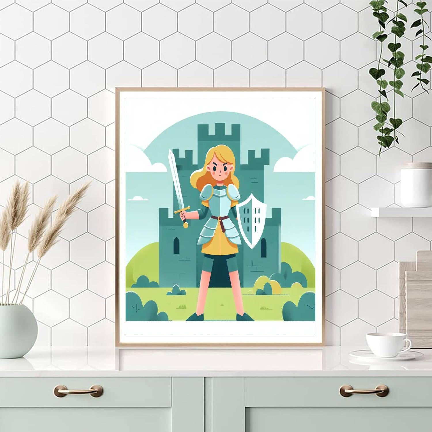 Brave Knight Quest Number Painting