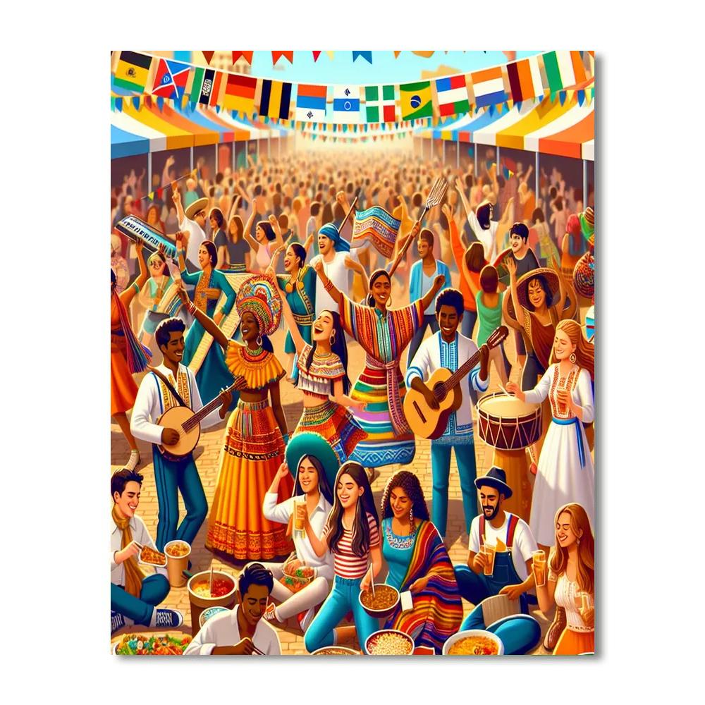 Folkfest Paint By Numbers Art