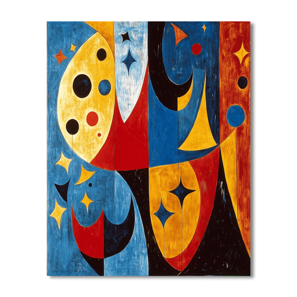 Joan Miró Inspired Dreamy Daydreams  Paint By Numbers Art