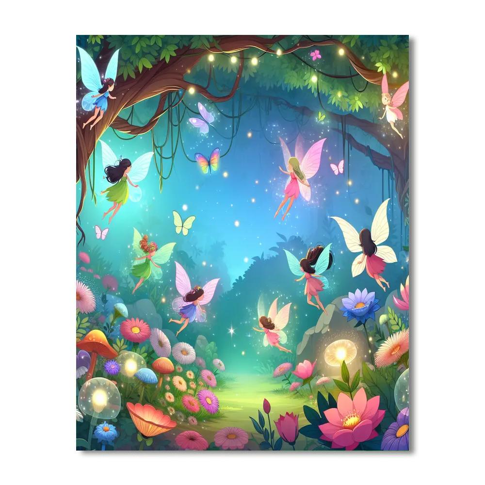 Mystical Fairy Hollow Painting Number Kit